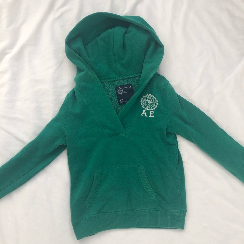 American Eagle Green Hoodie